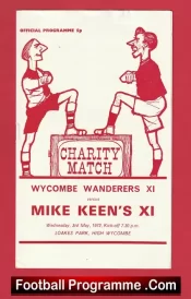 Wycombe Wanderers v Mike Keens X1 1972 – Charity Match