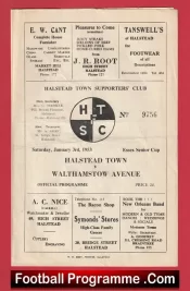 Halstead Town v Walthamstow Avenue 1953 – 1950s
