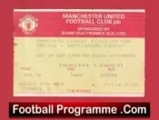 Manchester United v Nottingham Forest 1990 – Man Utd Ticket