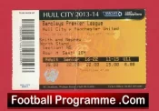 Hull City v Manchester United 2013 – Match Ticket