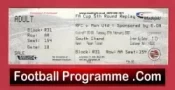 Reading v Manchester United 2007 – Football Ticket