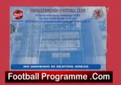 Middlesbrough v Manchester United 2000 – Match Ticket