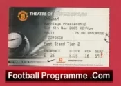 Manchester United v Chelsea 2005 – Football Ticket