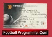 Manchester United v Chelsea 2005 – Football Ticket