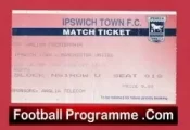 Ipswich Town v Manchester United 1994 – Football Ticket