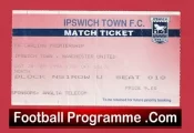 Ipswich Town v Manchester United 1994 – Football Ticket