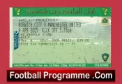 Norwich City v Manchester United 2005 – Football Ticket