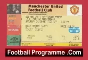 Manchester United v Nottingham Forest 1996 – Match Ticket