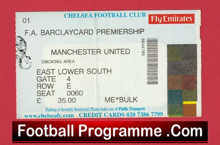 Chelsea v Manchester United ticket - no date - Image 2