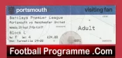 Portsmouth v Manchester United 2007 – Football Ticket