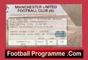 Manchester United v Blackburn Rovers 1996 – Match Ticket