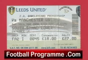 Leeds United v Manchester United 2002 – Match Ticket