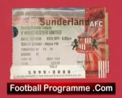 Sunderland v Manchester United 1999 – Football Ticket