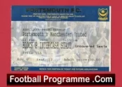 Portsmouth v Manchester United 2006 – Match Ticket
