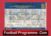Portsmouth v Manchester United 2006 – Match Ticket