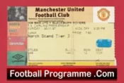 Manchester United v Blackburn Rovers 1997 – Match Ticket