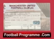 Manchester United v Leeds United 1996 – Match Ticket