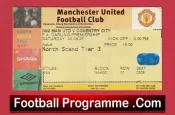 Manchester United v Coventry City 1997 – Football Ticket