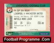 Liverpool v Manchester United 2006 – Football Ticket