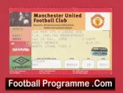 Manchester United v Leeds United 1996 – Football Ticket