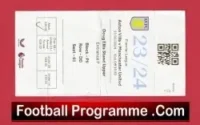 Aston Villa v Manchester United 2024 – Match Ticket