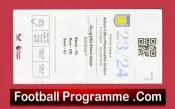 Aston Villa v Manchester United 2024 – Match Ticket