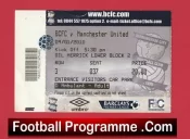 Birmingham City v Manchester United 2010 – Football Ticket