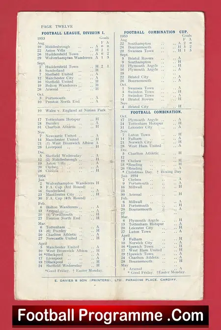 Cardiff City v Sunderland 1953 - Image 4