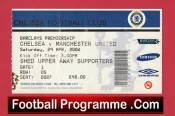 Chelsea v Manchester United 2006 – Football Ticket