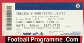 Chelsea v Manchester United 2012 -Ticket Youth Cup Semi Final