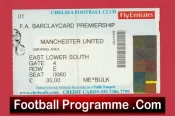 Chelsea v Manchester United ticket – no date