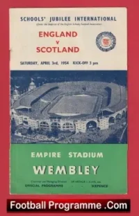 England v Scotland 1954 – School Boys at Wembley