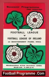 Football League v Ireland Football League 1965 – at Hull