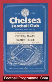 Football League v Scotland League 1954 – at Chelsea