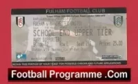 Fulham v Manchester United 2002 – Football Ticket