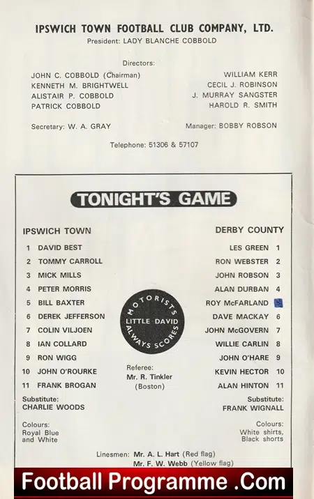 Ipswich Town v Derby County 1969 - Image 3