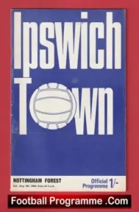 Ipswich Town v Nottingham Forest 1969