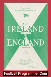 Ireland v England 1955 – Dalymount Irish Friendly Game