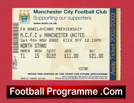 Manchester City v Manchester United 2002 - Last Derby Match at Maine Road - Image 2