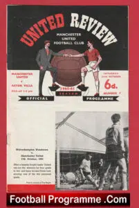 Manchester United v Aston Villa 1964 – Man Utd 64