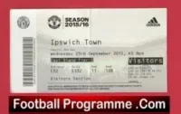 Manchester United v Ipswich Town 2015 – Football Ticket