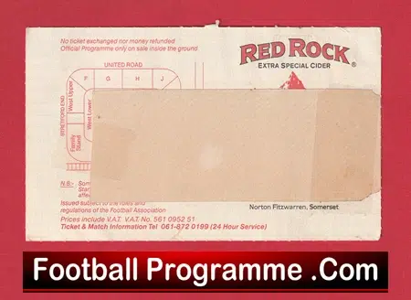 Manchester United v Leicester City 1993 - League Cup Ticket - Image 3
