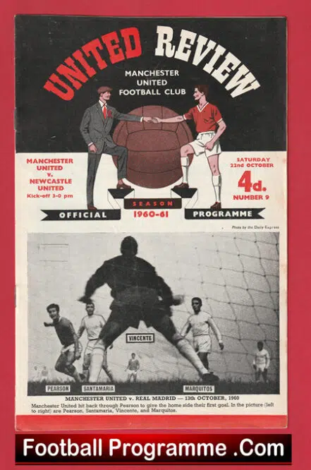 Manchester United v Newcastle United 1960 – Man Utd 60