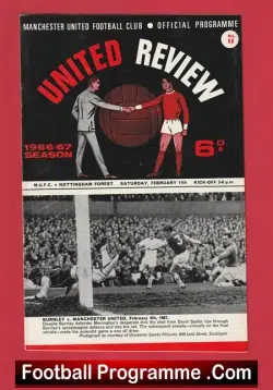 Manchester United v Nottingham Forest 1967 – Manchester Utd