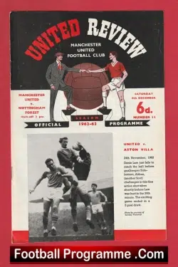 Manchester United v Nottingham Forest 1962 – Man Utd 62