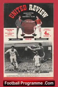 Manchester United v Nottingham Forest 1960 – Man Utd 60