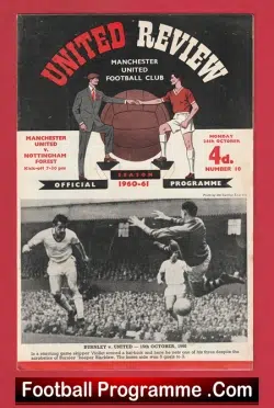 Manchester United v Nottingham Forest 1960 – Man Utd 60