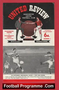 Manchester United v Nottingham Forest 1964 – Man Utd 64