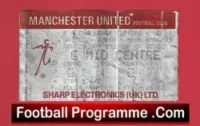 Manchester United v QPR 1989 – FA Cup Match Ticket