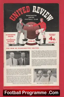 Manchester United v Tottenham 1958 – Man Utd 58